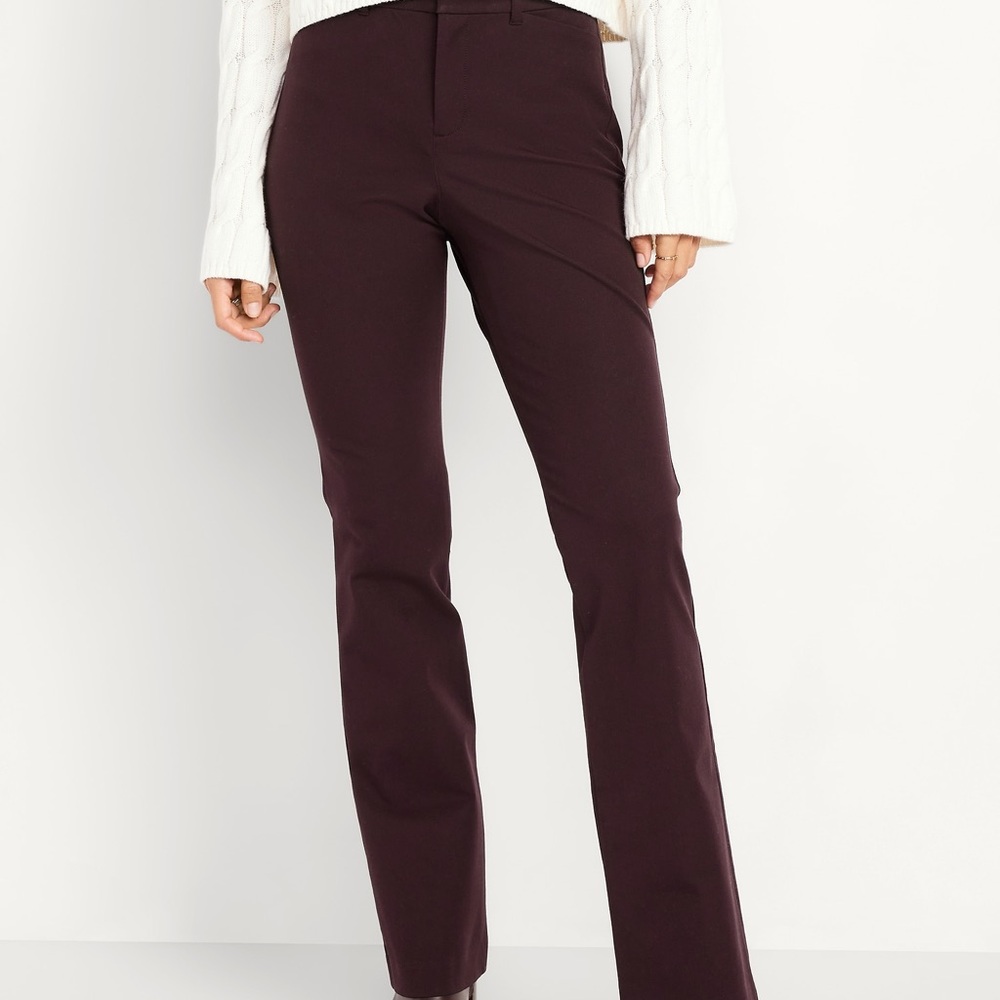 Old Navy Dark Brown Pixie Flare Pants